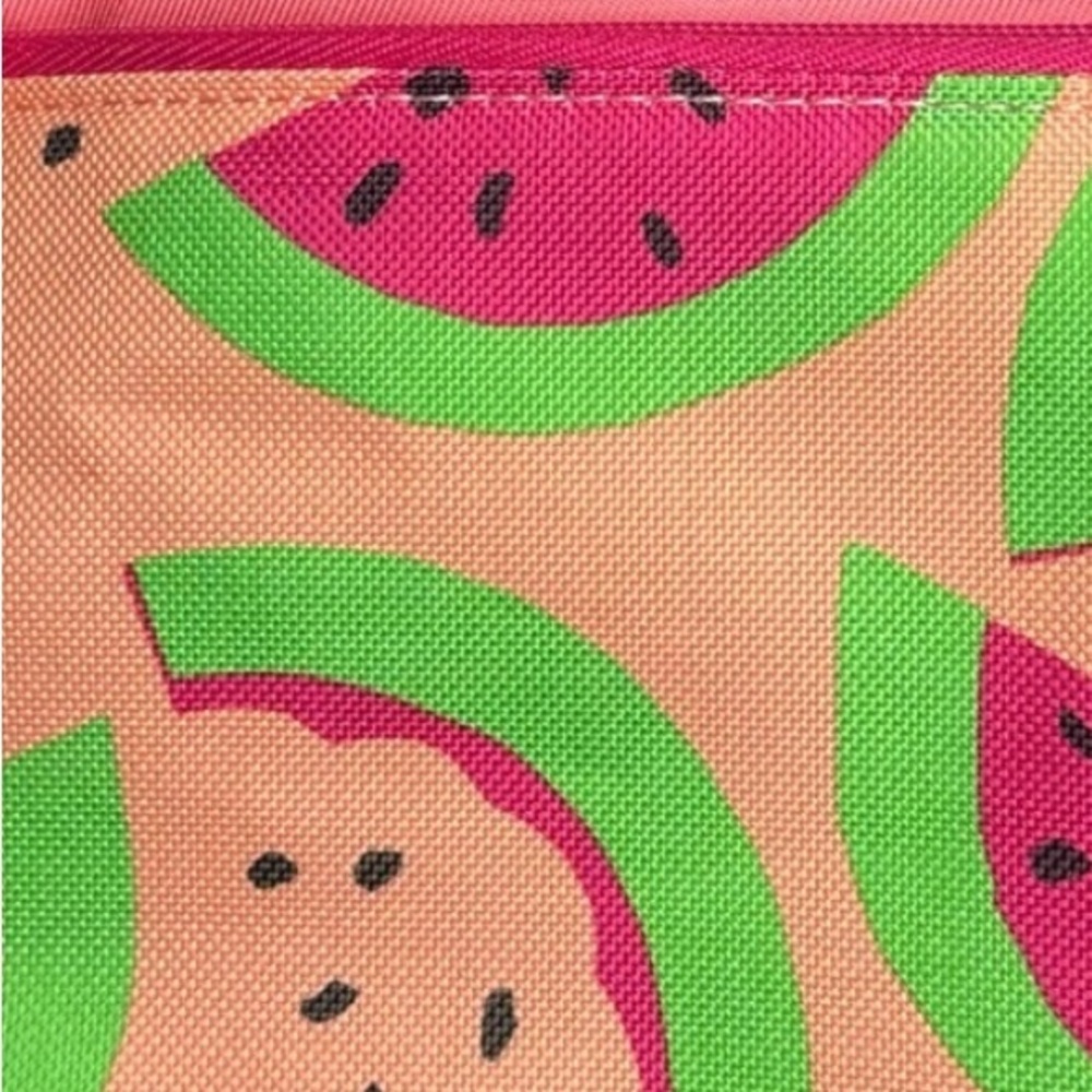 Clinique + David Cosmetic Bag/Pouch-Pink/Green Watermelon NEW - Picture 8 of 9